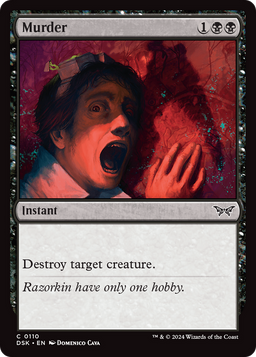 Murder (DSK-110) - Duskmourn: House of Horror Foil