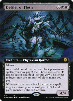 Defiler of Flesh (Extended Art) (DMU-400) - Dominaria United: (Extended Art) Foil