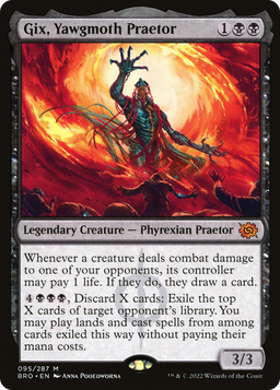 Gix, Yawgmoth Praetor (BRO-095) - The Brothers' War Foil