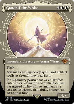 Gandalf the White (Showcase) (LTR-305) - The Lord of the Rings: Tales of Middle-earth: (Showcase) (Borderless) Foil