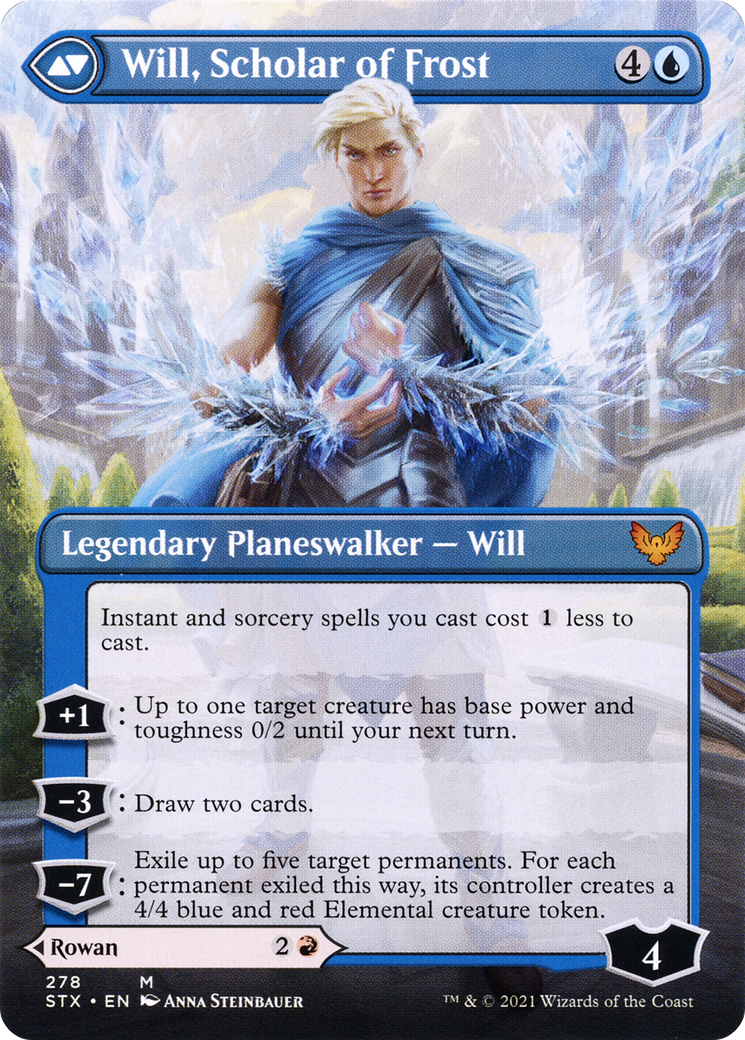 Rowan, Scholar of Sparks (Borderless) (STX-278) - Strixhaven: School of Mages Foil