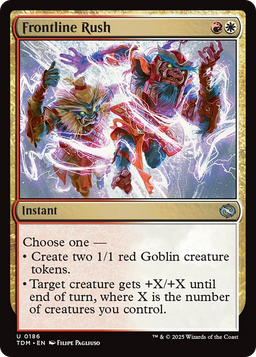 Frontline Rush (TDM-186) - Tarkir: Dragonstorm Foil