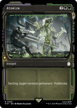 Atomize (Showcase) (PIP-338) - Fallout: (Showcase) Foil