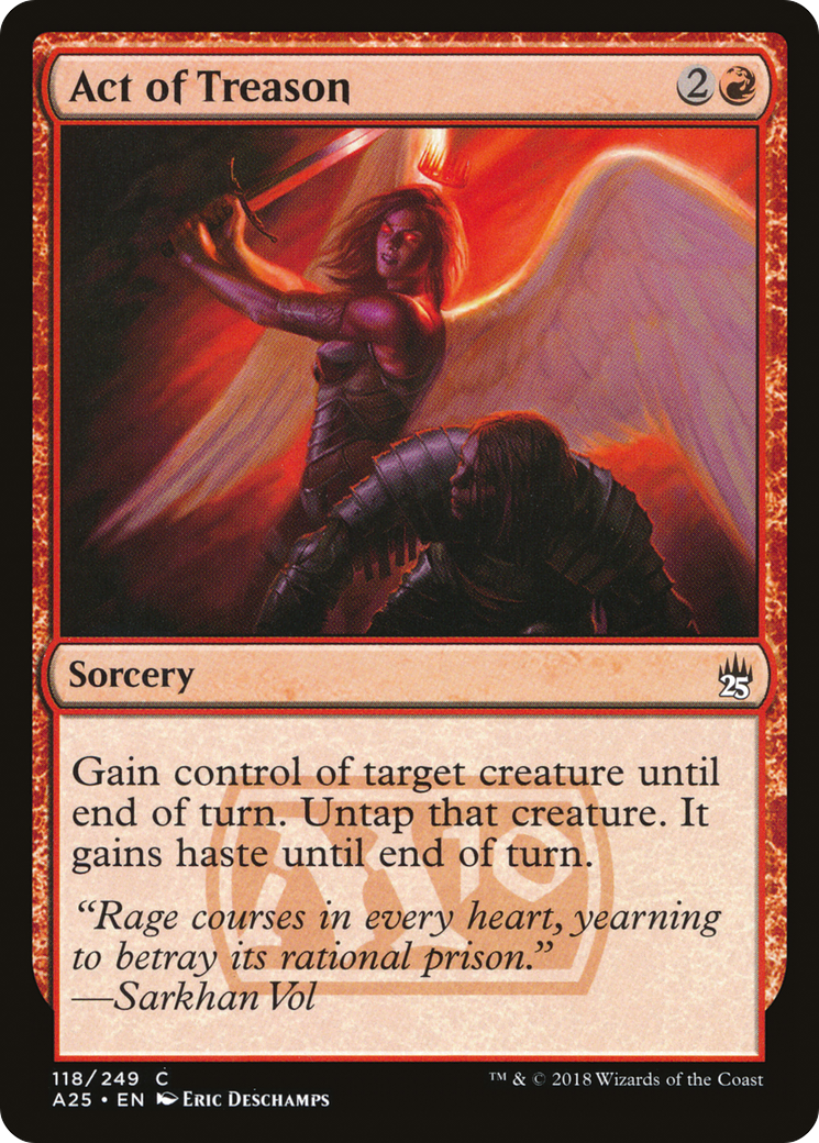 Act of Treason (A25-118) - Masters 25