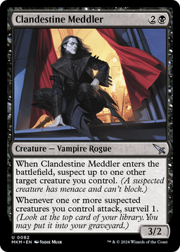 Clandestine Meddler (a) (MKM-082) - Murders at Karlov Manor Foil