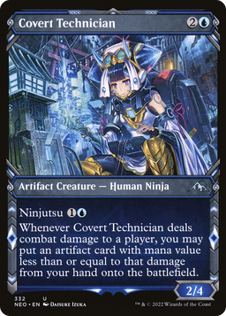Covert Technician (Showcase) (NEO-332) - Kamigawa: Neon Dynasty: (Showcase) Foil