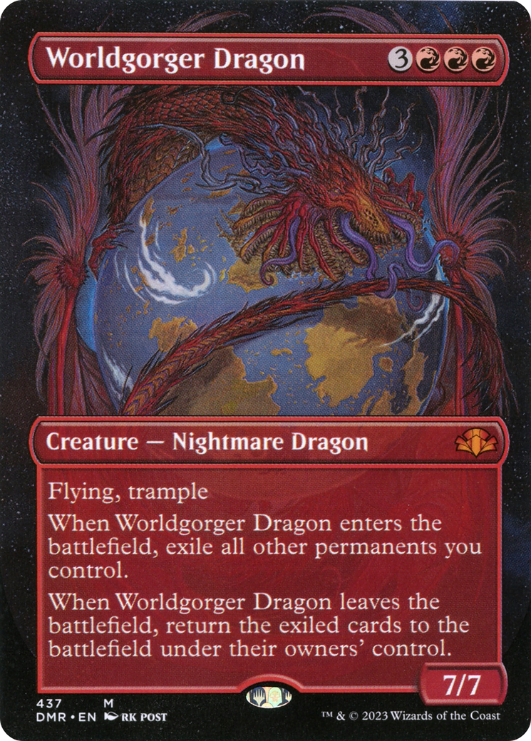 Worldgorger Dragon (Borderless) (DMR-437) - Dominaria Remastered