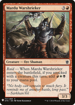 Mardu Warshrieker (LIST-117) - The List