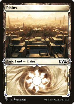 Plains (Showcase) (M21-309) - Core Set 2021: (Showcase) Foil