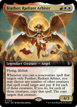 Feather, Radiant Arbiter (Extended Art) (MKC-313) - Murders at Karlov Manor Commander: (Extended Art)