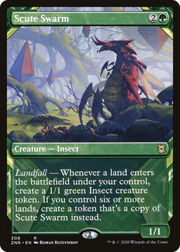 Scute Swarm (Showcase) (ZNR-308) - Zendikar Rising: (Showcase) Foil