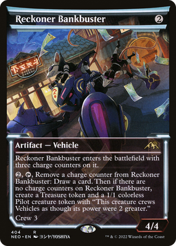 Reckoner Bankbuster (Showcase) (NEO-404) - Kamigawa: Neon Dynasty: (Showcase) Foil