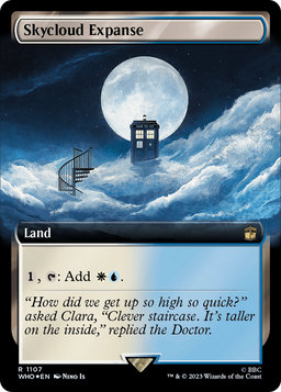 Skycloud Expanse (Extended Art) (Surge Foil) (WHO-1107) - Doctor Who: (Extended Art) Foil