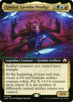 Gimbal, Gremlin Prodigy (Extended Art) (MOC-091) - March of the Machine Commander: (Extended Art)