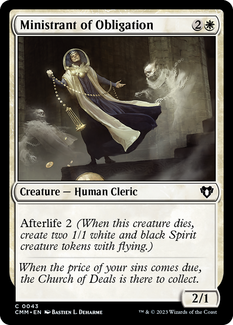 Ministrant of Obligation (CMM-043) - Commander Masters Foil