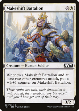 Makeshift Battalion (M21-026) - Core Set 2021 Foil
