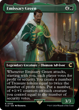 Emissary Green (Borderless) (CLU-005) - Ravnica: Clue Edition