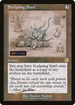 Sculpting Steel (Schematic) (Serial Numbered) (BRR-113) - The Brothers' War Retro Artifacts Foil