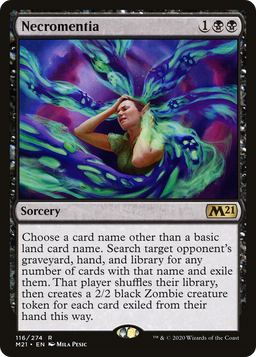 Necromentia (M21-116) - Core Set 2021 Foil