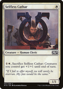 Selfless Cathar (M15-031) - Magic 2015 Foil