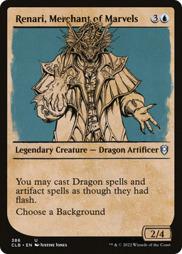 Renari, Merchant of Marvels (Showcase) (CLB-386) - Commander Legends: Battle for Baldur's Gate: (Showcase) Foil