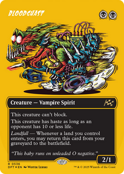 Bloodghast (Borderless) (First-Place Foil) (DFT-536) - Aetherdrift Foil