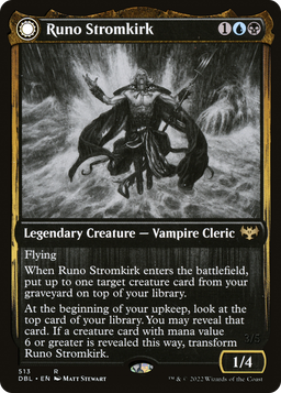 Runo Stromkirk (DBL-513) - Innistrad: Double Feature: (Double Faced Transform)