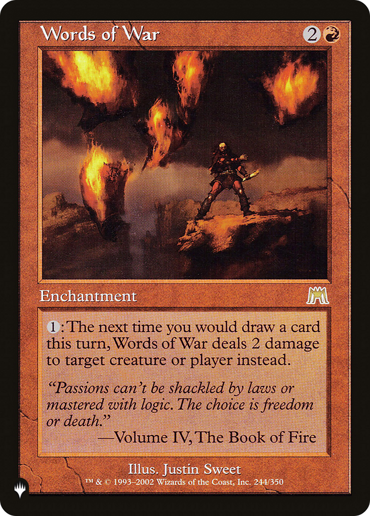 Words of War (LIST-244/350) - The List