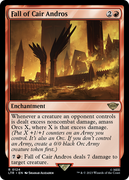 Fall of Cair Andros (LTR-124) - The Lord of the Rings: Tales of Middle-earth Foil