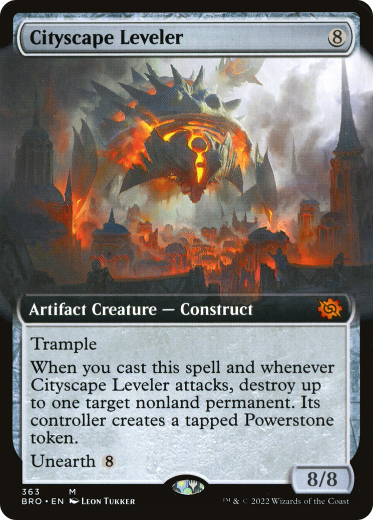 Cityscape Leveler (Extended Art) (BRO-363) - The Brothers' War: (Extended Art)