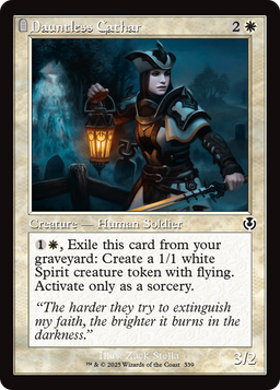 Dauntless Cathar (Retro Frame) (INR-339) - Innistrad Remastered Foil