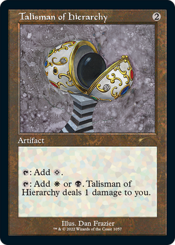 Talisman of Hierarchy (Retro Frame) (SLD-1057) - Secret Lair Drop Etched Foil