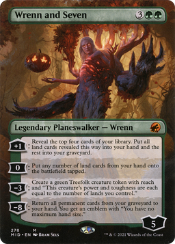 Wrenn and Seven (Borderless) (MID-278) - Innistrad: Midnight Hunt