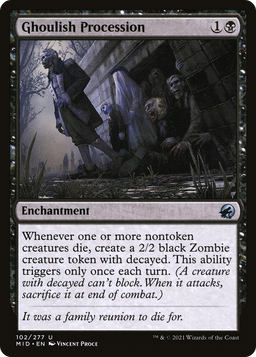 Ghoulish Procession (MID-102) - Innistrad: Midnight Hunt