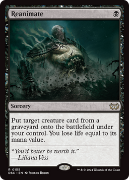Reanimate (DSC-155) - Duskmourn: House of Horror Commander