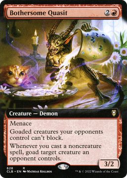Bothersome Quasit (Extended Art) (CLB-628) - Commander Legends: Battle for Baldur's Gate: (Extended Art)
