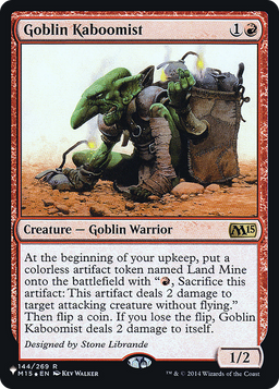 Goblin Kaboomist (LIST-144) - The List Foil