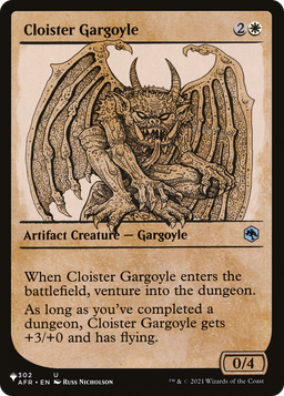 Cloister Gargoyle (Showcase) (LIST-AFR-302) - The List: (Showcase)