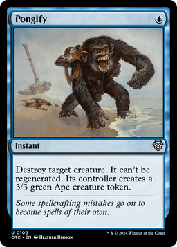 Pongify (OTC-106) - Outlaws of Thunder Junction Commander