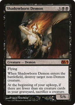 Shadowborn Demon (M14-115) - Magic 2014 Foil