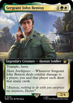 Sergeant John Benton (Extended Art) (WHO-441) - Doctor Who: (Extended Art) Foil