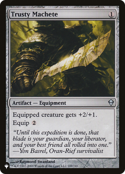 Trusty Machete (LIST-ZEN-209) - The List