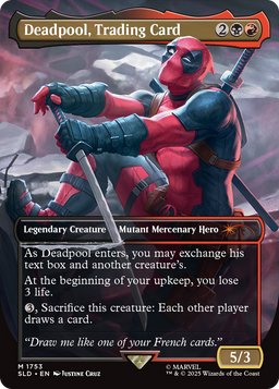 Deadpool, Trading Card (1753) (SLD-1753) - Secret Lair Drop Series (Borderless)