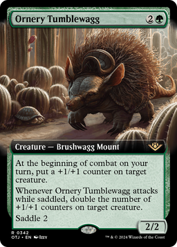 Ornery Tumblewagg (Extended Art) (OTJ-342) - Outlaws of Thunder Junction: (Extended Art) Foil