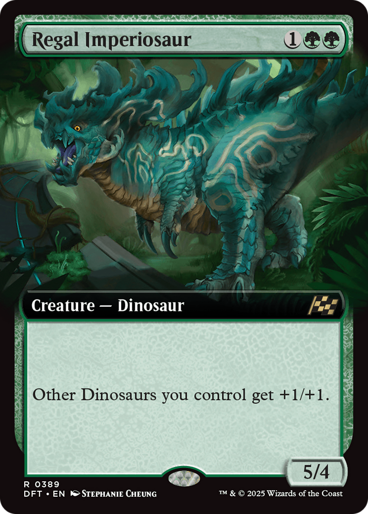 Regal Imperiosaur (Extended Art) (DFT-389) - Aetherdrift: (Extended Art) Foil