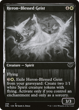Heron-Blessed Geist (DBL-286) - Innistrad: Double Feature