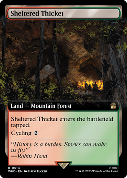 Sheltered Thicket (Extended Art) (WHO-514) - Doctor Who: (Extended Art) Foil
