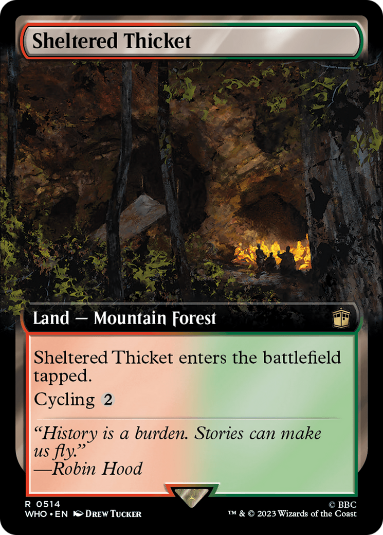 Sheltered Thicket (Extended Art) (WHO-514) - Doctor Who: (Extended Art)