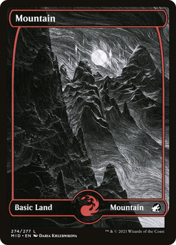 Mountain (274) (MID-274) - Innistrad: Midnight Hunt: (Full Art, Showcase) Foil