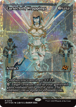 Cursecloth Wrappings (Showcase) (Fracture Foil) (DFT-410) - Aetherdrift: (Showcase) Foil